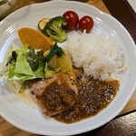 キッチン ブルー グローブ - ワンプレートにします