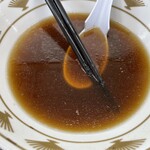 ラーメン もっけだの - 『中華そば(あっさり)』のスープ