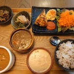 スープカフェ スペインバル コマ - ランチC+タパス 雑穀米