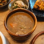 スープカフェ スペインバル コマ - 干しエビと野菜のカンボジア風