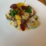 Pleurote - 夏野菜と貝類のマリネ