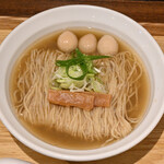 NIBOSHI MANIA - 伊吹いりこの冷やかけ 1000円＋うずら味玉 100円