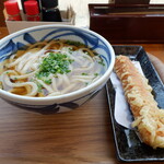 麦笑 - かけうどん、ちくわ天
