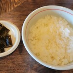 麺や 紡 - ライス