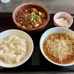 三熙 - 麻婆豆腐定食　麻婆増量　950円(税込)