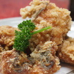 鯉とうなぎのまるます家 - なまず唐揚げ￥500