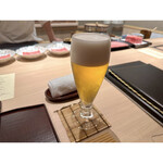 肉懐石 凜然 - ビール。