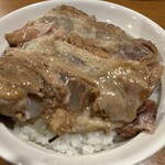 ラーメン 感動の鶏虜 - 軟骨チャーシューのミニ丼