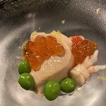 北海道焼肉 北うし - 縞海老のパンナコッタ