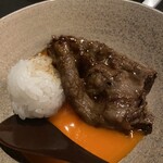 北海道焼肉 北うし - すき焼き一口ご飯