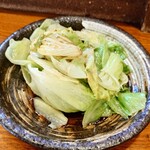 永吉 - ゆでレタス香味醤油がけ
