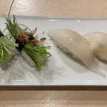 淳ちゃん寿司 - 芽ねぎとイカ