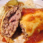 けやき - チーズハンバーグ中身