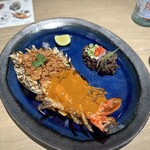 Le Du Restaurant and Wine Bar - ⑨(追加)川海老のトムヤムと海老頭エキスのソース 黒米 ココナッツチャツネ