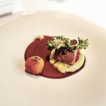 Haoma - ⑥ラムのグリル マスタードマッシュ ケールチップ ニハリジュース