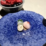 Nusara - ⑥北海道産帆立貝とミアンソースとトーチジンジャーのソルベ