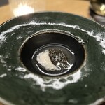 Nusara - ④魚の水餃子 キャビア 生姜のスープ 