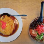 台湾料理 百福宴 - 料理写真:冷し中華+天津飯