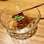 手打ちそば やっ古 - フグの煮凝り