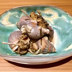 手打ちそば やっ古 - いそ粒貝の煮びたし