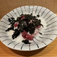 矢の根寿司 ロイヤルパークホテル店 - マグロぶつの山掛け