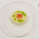 パトゥ - 岡山産夢白桃とセロリの冷たいスープ