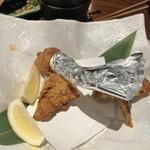 いかの墨 - 半身揚げ