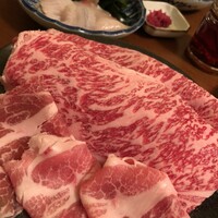 しゃぶしゃぶ 尾がみ - 牛＆豚、ボリュームたっぷり。