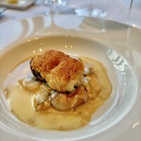 Restaurant Ｍiyazaki - 魚料理　黒舌平目のヴィエノワーズ　浅利、シャンピニヨン・ド・パリ　ソース・ヴァンシャトーシャロン