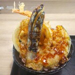 天ぷら海鮮丼専門 天海丸 - 夏野菜とキスと海老の夏天丼