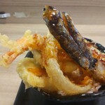 天ぷら海鮮丼専門 天海丸 - 夏野菜とキスと海老の夏天丼
