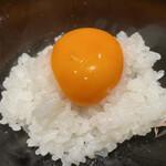 銀座 稲葉 - 奥久慈卵の卵黄ご飯