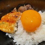 銀座 稲葉 - うな玉ごはん＋牛しぐれ