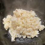 銀座 稲葉 - 炊き立てご飯　南魚沼産コシヒカリ　玄米　※お代わり自由