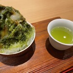 銀座 稲葉 - 甘未　かき氷（緑茶）