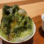 銀座 稲葉 - 甘未　かき氷（緑茶）