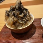 銀座 稲葉 - 甘未　かき氷（ほうじ茶）