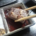 しゃぶみよし - ステーキこれからパクつきます