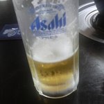 しゃぶみよし - 生ビール中二杯目ほらジョッキのガラが違いますよ