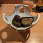 割烹 鼎 - 夏の味覚コース　ナスの揚げ浸し