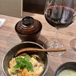 焼鳥 角レ - 親子丼と鶏スープ