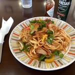 喫茶ハイマート - 料理写真:基本がしっかりと抑えられている少しケチャップの酸味強めのナポリタン。こういうのがいいんだよ。