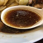 手打ち 陰日向 - 生姜醤油のブラックスープ