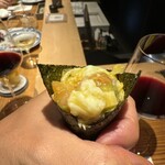 南青山 七鳥目 - 海苔巻きでたべる！最後はかき込む‼️