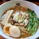 らぁめん翠蓮 - 濃いめ焼き干し醤油(味玉トッピング)