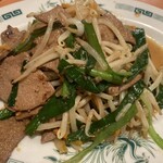 日高屋 - ニラレバ炒め