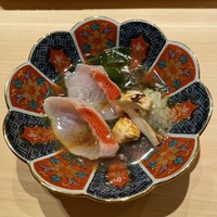 鮨 江藤 - 金目鯛のしゃぶしゃぶ　松茸