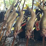 揖斐川丘苑 - 見事な鮎たち