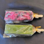 清観堂  - 冷やし葛餅バー(ブルーベリーミルクと抹茶ミルク)