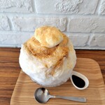 焼きたてチーズケーキのお店 アミーゴ - 黒蜜きなこかき氷(つぶあんとナッツなし)